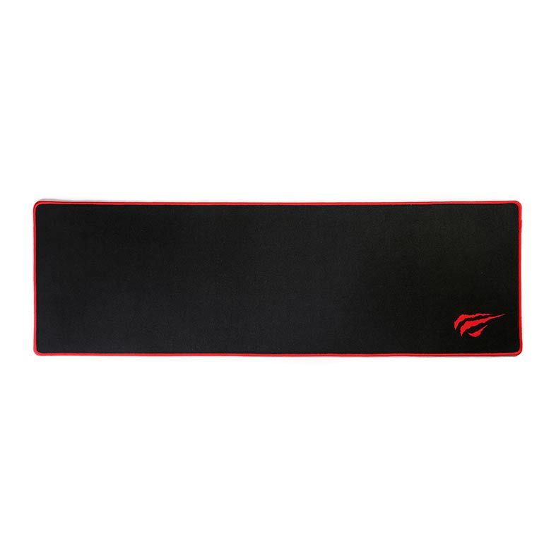 Mousepad Gamer Havit 900x300x3mm Control Preto Costura Vermelha, HV-MP830