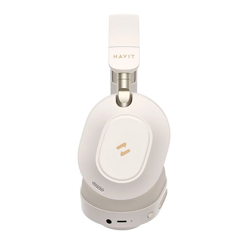 Headphone Havit H668BT, Drivers 40mm, Bluetooth, Bege, HVBT-H668BT-BE