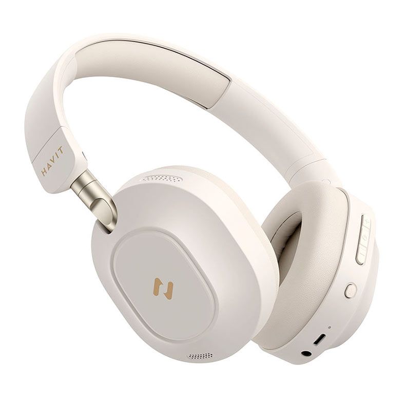 Headphone Havit H668BT, Drivers 40mm, Bluetooth, Bege, HVBT-H668BT-BE
