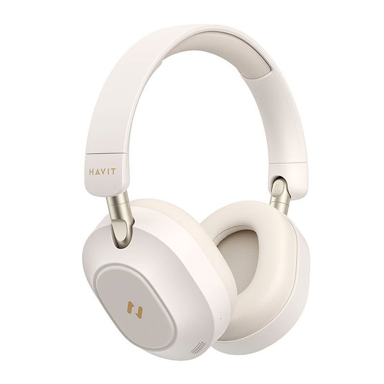 Headphone Havit H668BT, Drivers 40mm, Bluetooth, Bege, HVBT-H668BT-BE