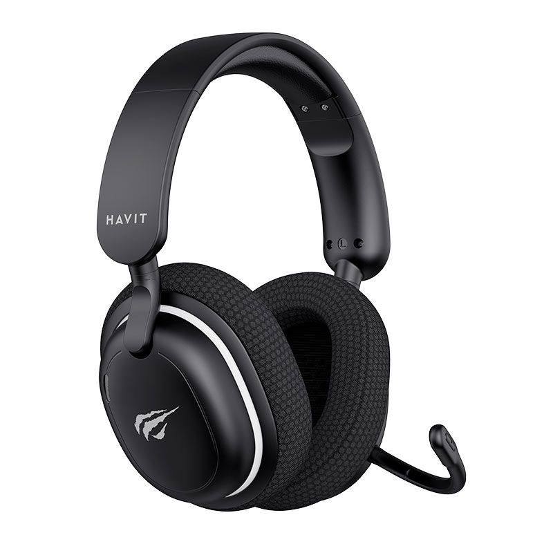 Headset Gamer Havit Fuxi H7SE, Drivers 40mm, Bluetooth, Preto e Branco, HVGMH-FUXI-H7SE-BW