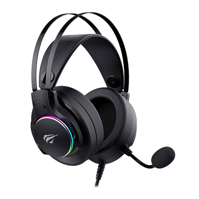 Headset Gamer Havit H2007U, RGB, Drivers 50mm, Preto, HVMGH-H2007U-BK