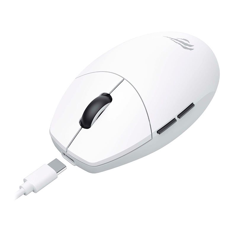 Mouse Gamer Havit MS1039W, 7400DPI, 6 Botoes, Wireless, Branco, HVMS-MS1039W-WB
