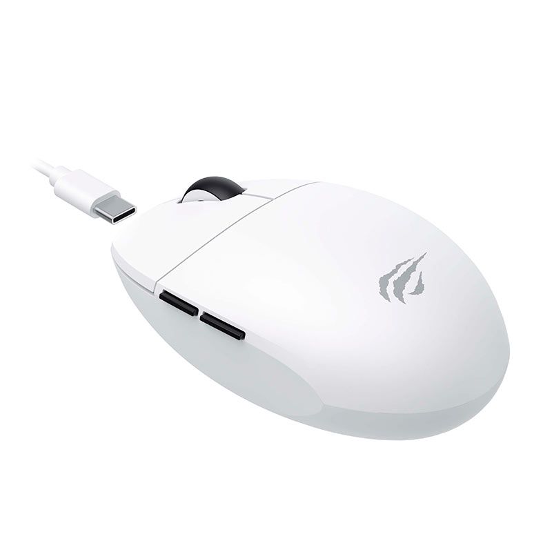 Mouse Gamer Havit MS1039W, 7400DPI, 6 Botoes, Wireless, Branco, HVMS-MS1039W-WB