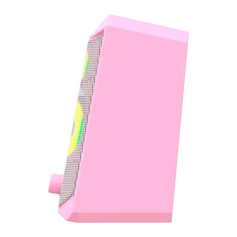 Caixa de Som Havit SK202, RGB, 2x5W RMS, Rosa, HVSPK-SK202-PK