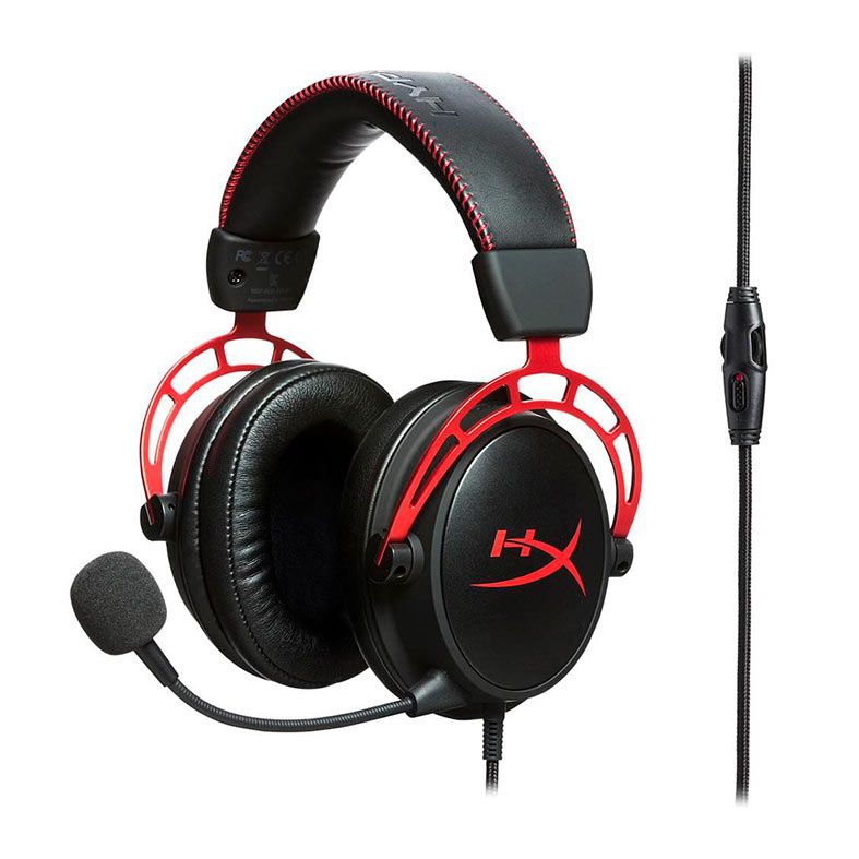 Headset Gamer HyperX Cloud Alpha Preto/Vermelho, HX-HSCA-RD/AM