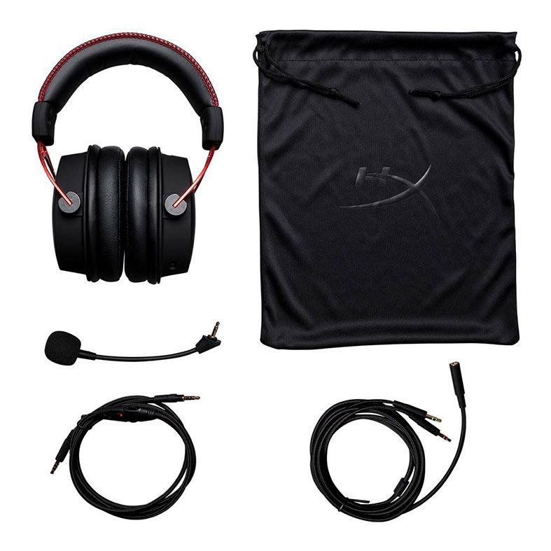 Headset Gamer HyperX Cloud Alpha Preto/Vermelho, HX-HSCA-RD/AM