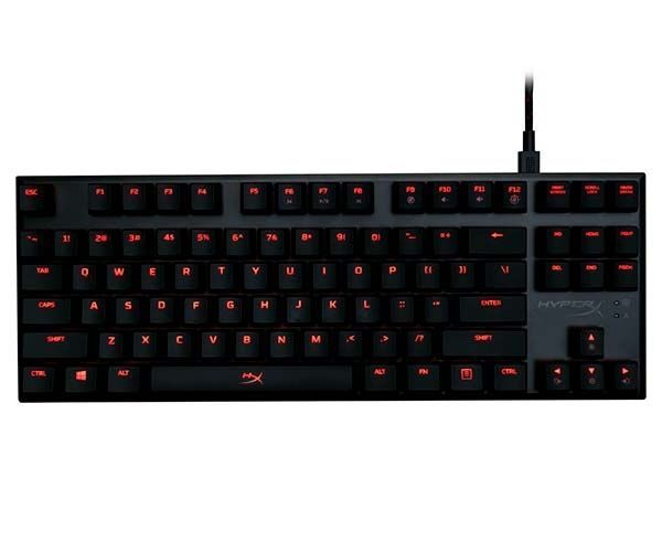 Teclado Kingston HyperX Mecânico Alloy FPS Pro Cherry MX Vermelho Led Vermelho, HX-KB4RD1-US/R2