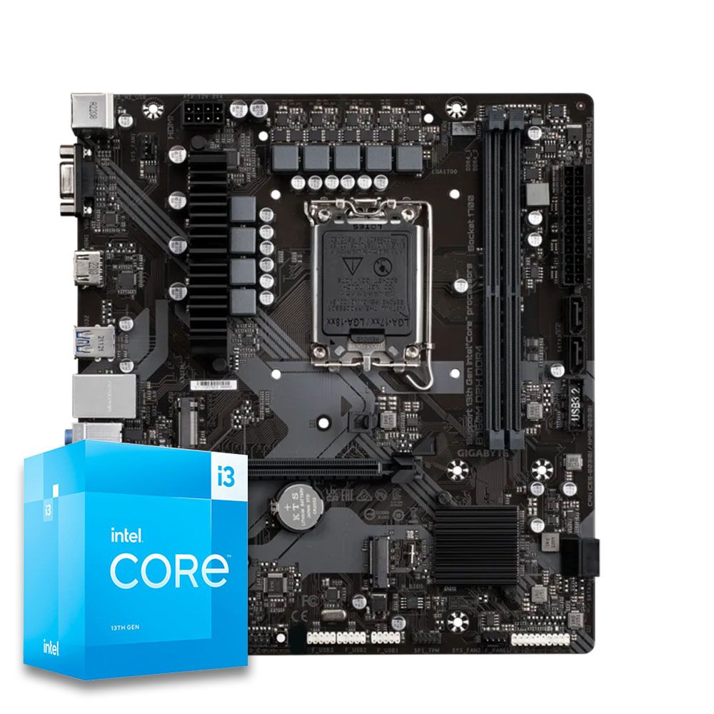 Pichau Kit upgrade, Intel i3-12100, B760M DDR4