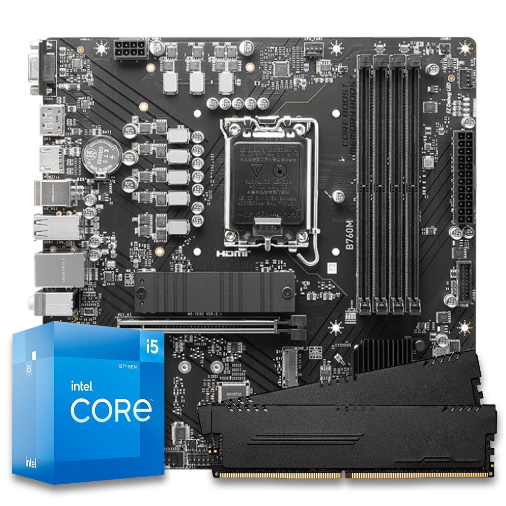 「最終金額」I5 12400f B760M WIFI DDR4 240簡易水冷 Pichau Kit upgrade, Intel i5-12400F, B760M DDR5 16GB DDR5 | Pichau