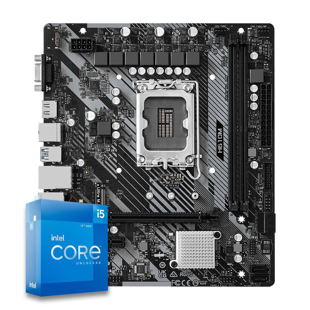 Pichau Kit upgrade, Intel i5-12600KF, H610M DDR4 | Pichau