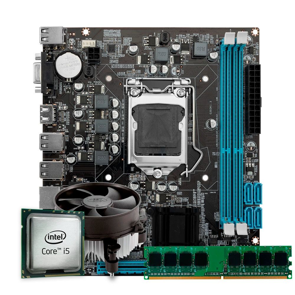 Kit Upgrade Pichau, Intel Core i5-4440, TGT H81 DDR3, 8GB, Cooler