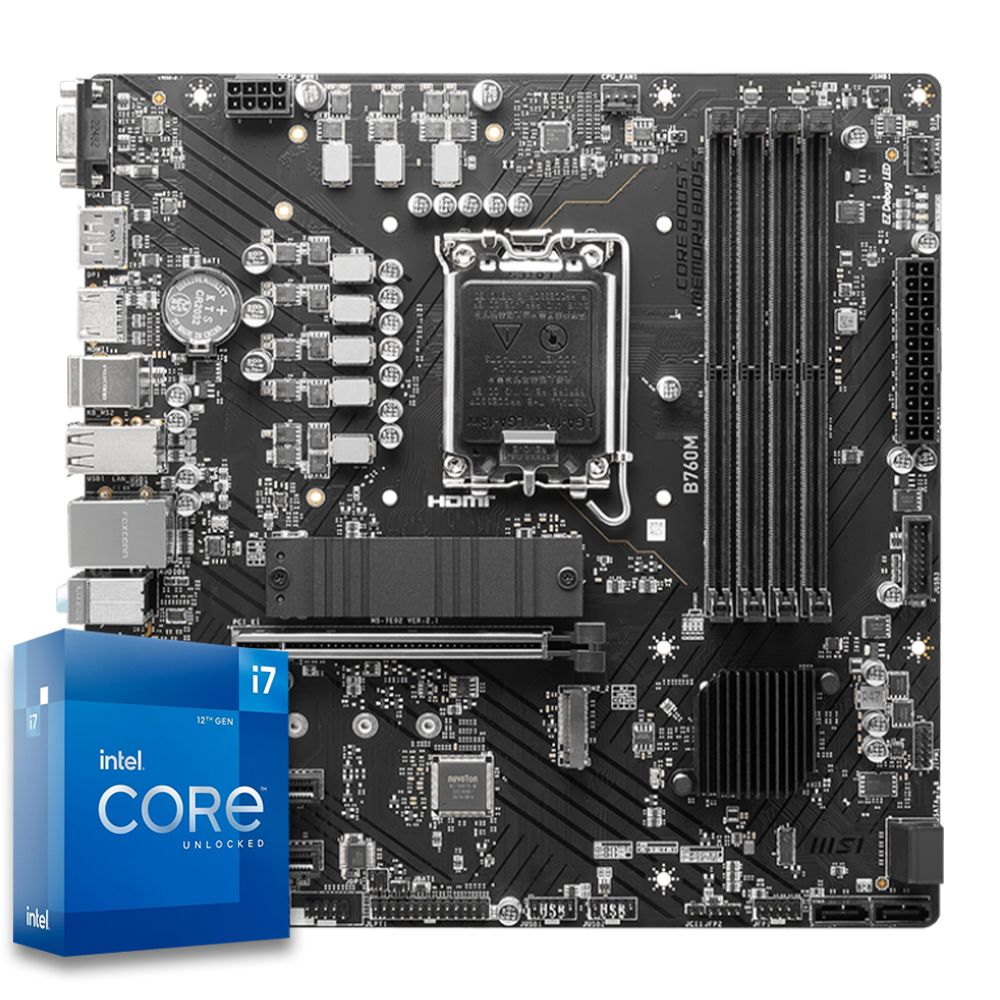 Pichau Kit upgrade, Intel i7-12700KF, B760M DDR5