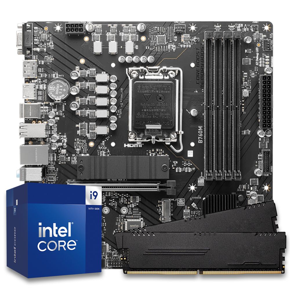 Pichau Kit Upgrade, Intel i9-14900K, B760M DDR5, 16GB