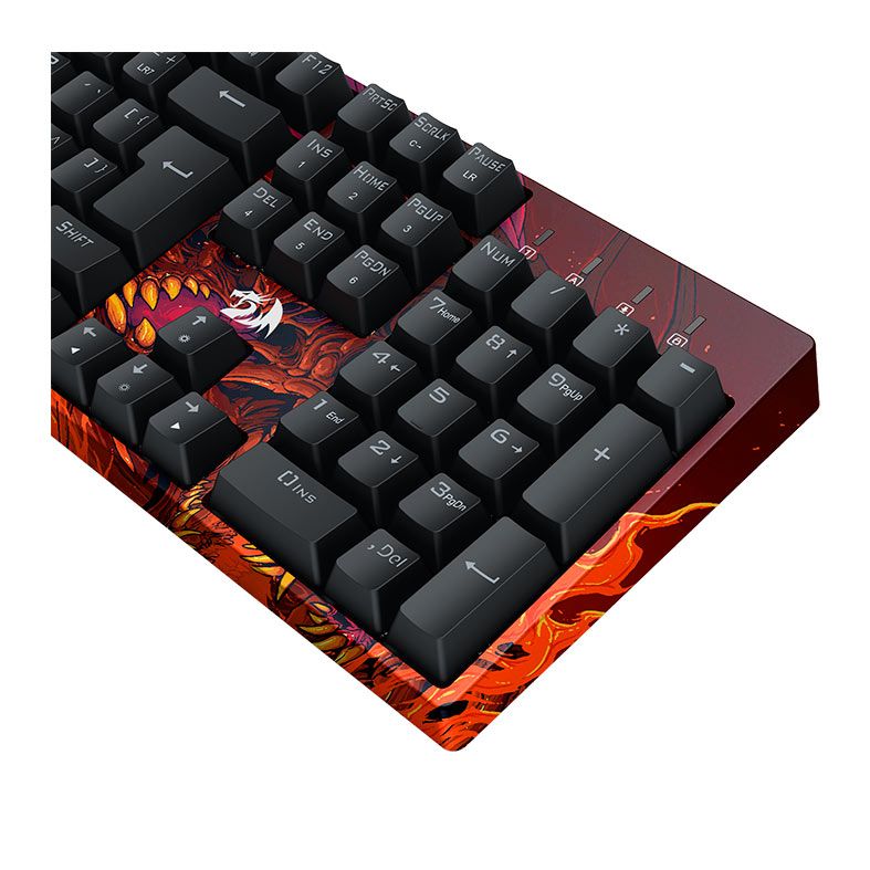 Teclado Mecanico Redragon Infernal Viserion, RGB, Switch Marrom, Preto, ID582-V2