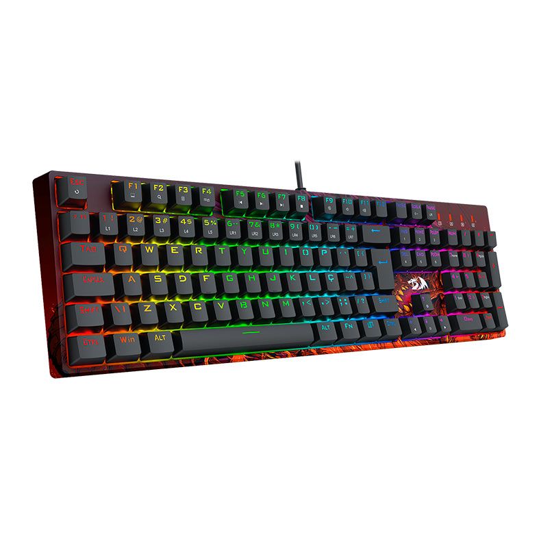 Teclado Mecanico Redragon Infernal Viserion, RGB, Switch Marrom, Preto, ID582-V2