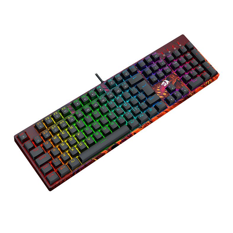 Teclado Mecanico Redragon Infernal Viserion, RGB, Switch Marrom, Preto, ID582-V2