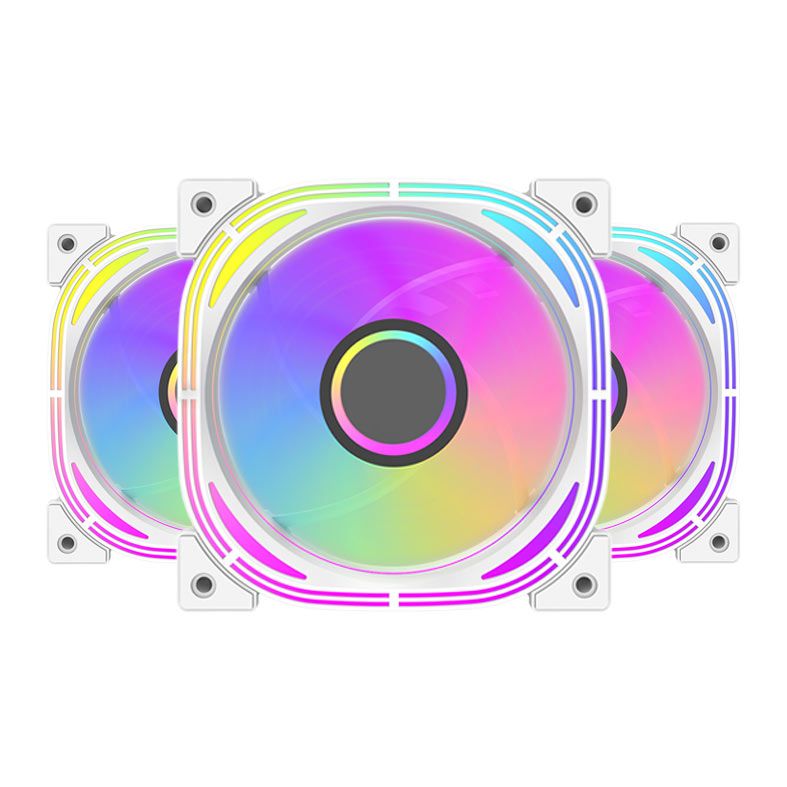 Kit Ventoinhas Aigo DarkFlash Infinity 24se, A-RGB, 3x120mm, Branco