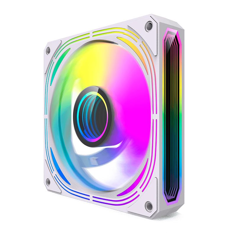 Kit Ventoinhas Aigo Darkflash Infinity 24T, ARGB, 5x120mm, Branco, INF24T-ARGB-5WH