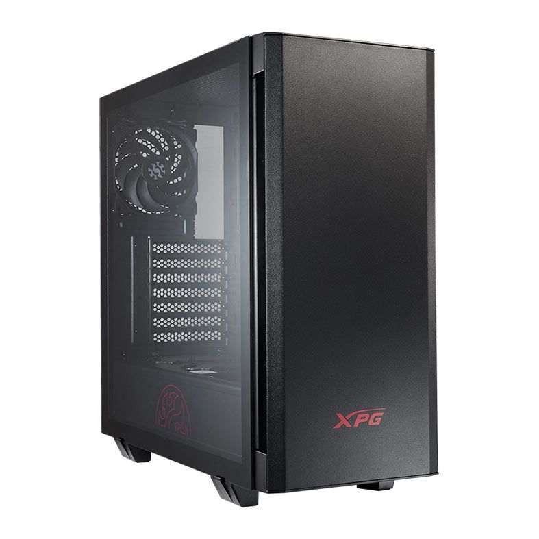 Gabinete Gamer XPG Invader, Mid-Tower, Lateral de Vidro, Com 2 Fans, Preto, INVADER-BKCWW