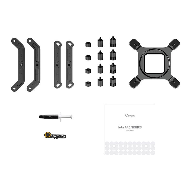 Cooler Para Processador Ocypus Iota A40, ARGB, Com Display, 120mm, Preto, IOTA-A40-BK1NNWD00X-GL
