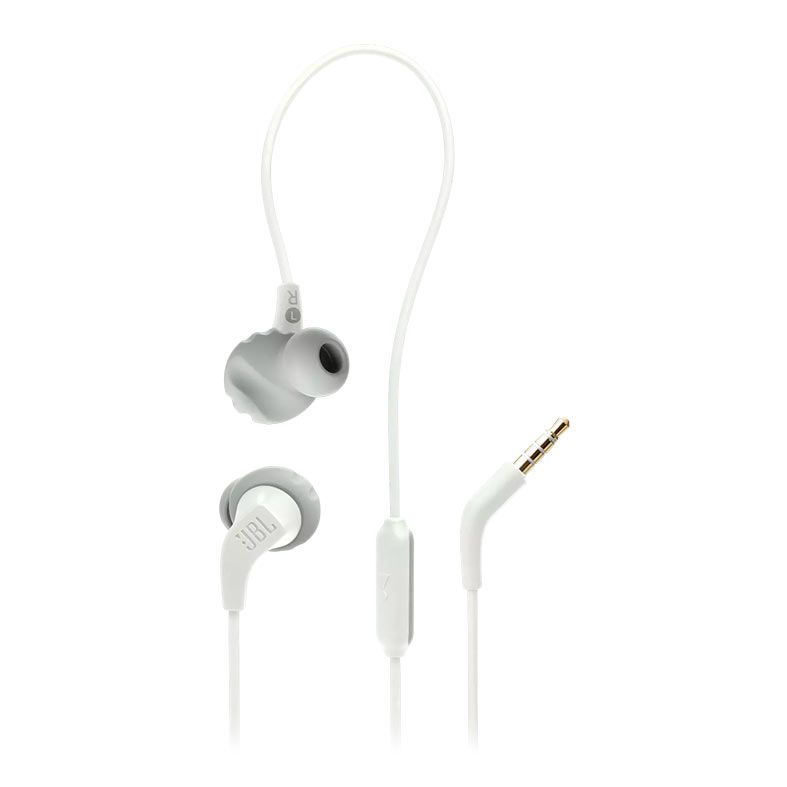 Fone de Ouvido Intra-Auricular JBL Endurance Run 2 Wired, Branco, JBLENDURRUN2WHT