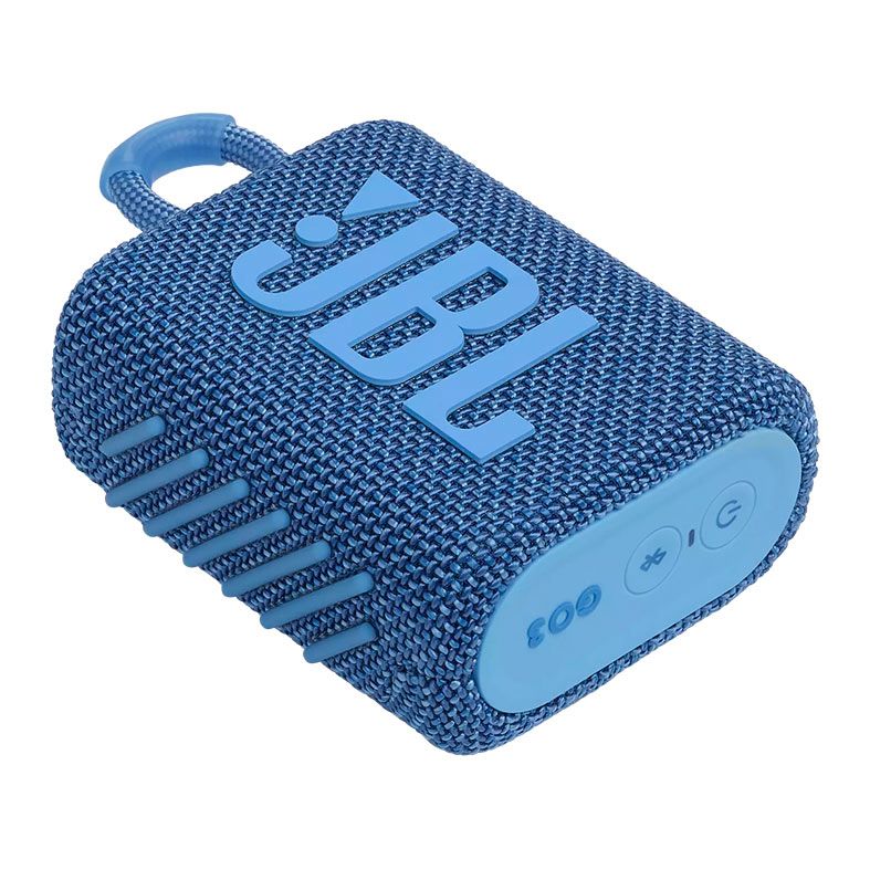 Caixa de Som JBL GO 3 Eco, 4.2W RMS, Bluetooth, Azul, JBLGO3ECOBLU