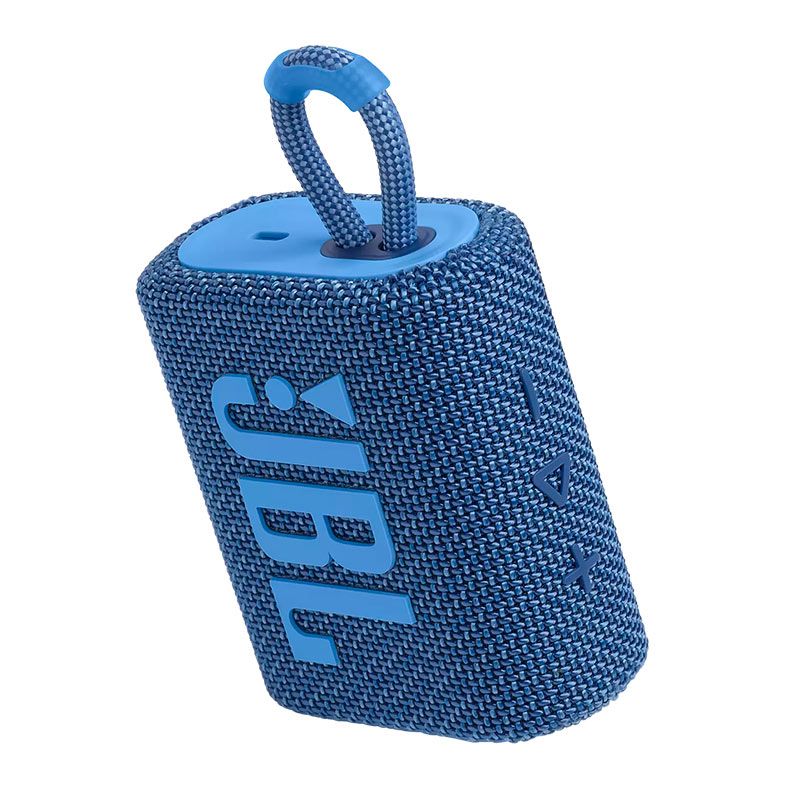 Caixa de Som JBL GO 3 Eco, 4.2W RMS, Bluetooth, Azul, JBLGO3ECOBLU