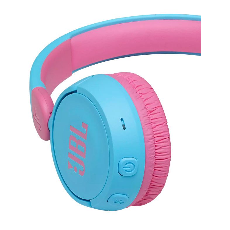 Fone de Ouvindo JBL 310BT, Wireless, Drivers 32mm, Azul e Rosa, JBLJR310BTBLU