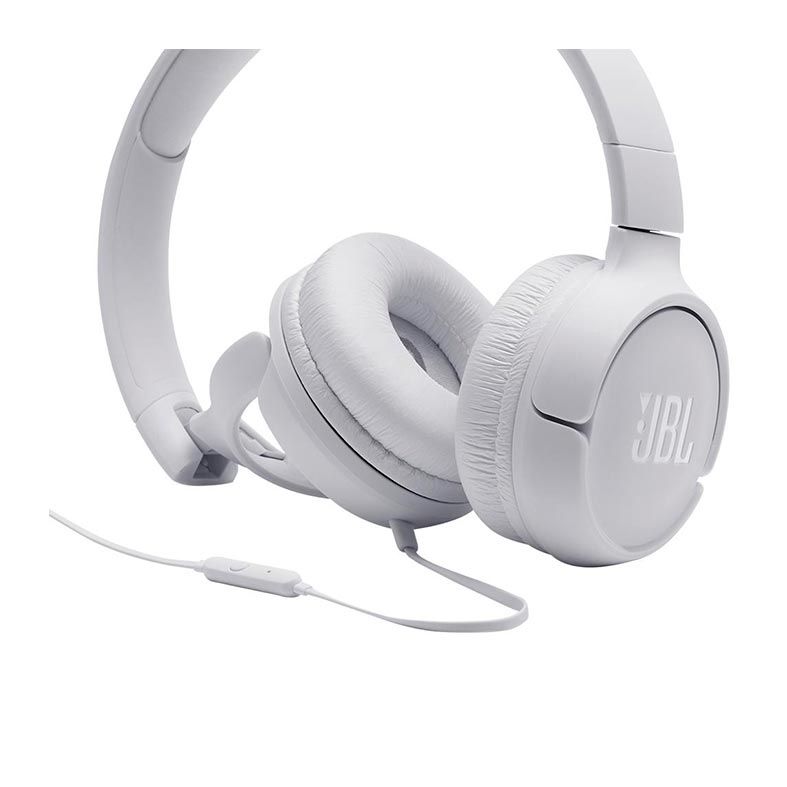 Fone de Ouvido JBL Tune 500 Pure Bass Branco, JBLT500WHT