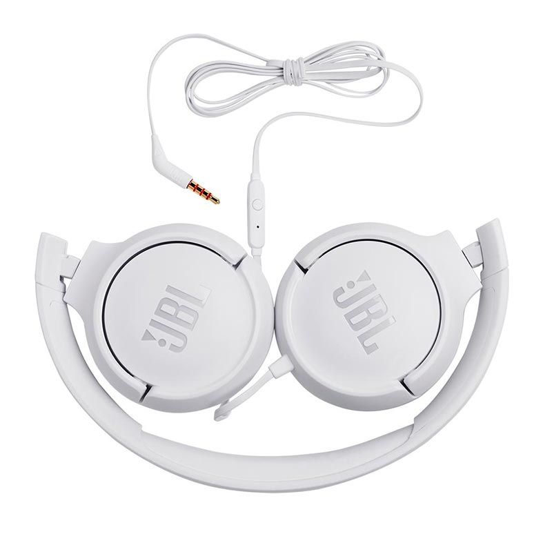 Fone de Ouvido JBL Tune 500 Pure Bass Branco, JBLT500WHT