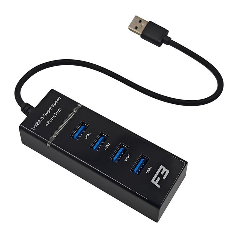 HUB F3 4 Portas USB 3.0, JC-HUB304