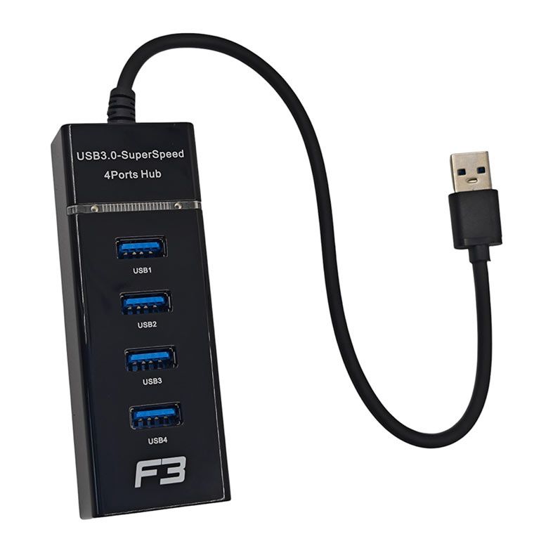 HUB F3 4 Portas USB 3.0, JC-HUB304