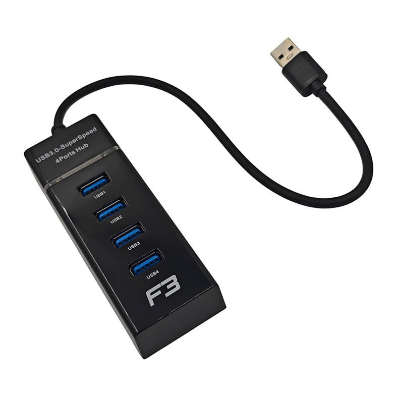 HUB F3 4 Portas USB 3.0, JC-HUB304
