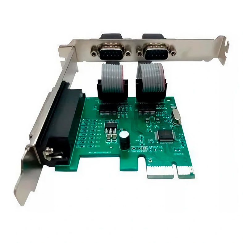 Placa Serial e Paralela F3 PCI Express x1, 2x RS232 DB9 + 1x LPT DB25, Low Profile, JC-PCI-PRS