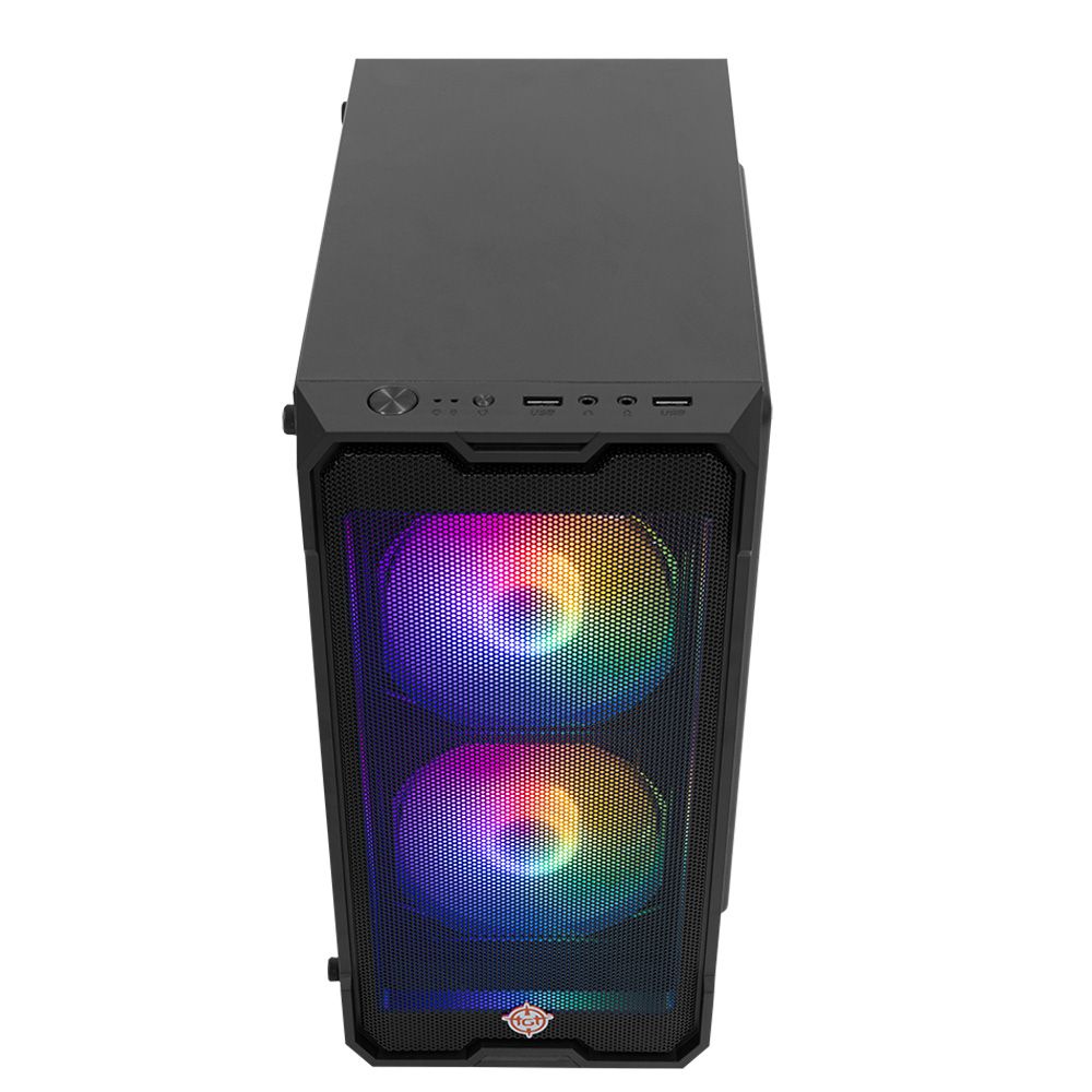 PC Completo Mancer Draco III, AMD RYZEN 5 4600G, 8GB DDR4, SSD 240GB + Monitor + Kit Periféricos