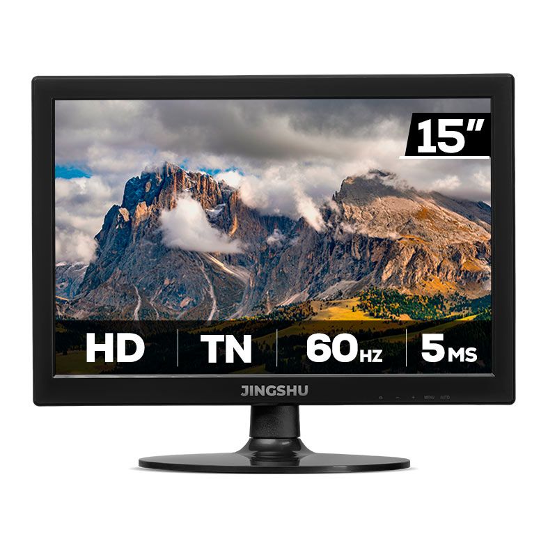 OPENBOX - Monitor Jingshu 15, 15 Pol, HD, 5ms, 60Hz, HDMI/VGA, JGS-OFFC15-JL01
