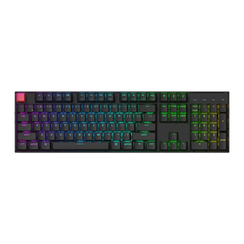Teclado Mecanico Keychron K10 V2, RGB, Wireless, Switch Marrom, Preto, K10X-H3