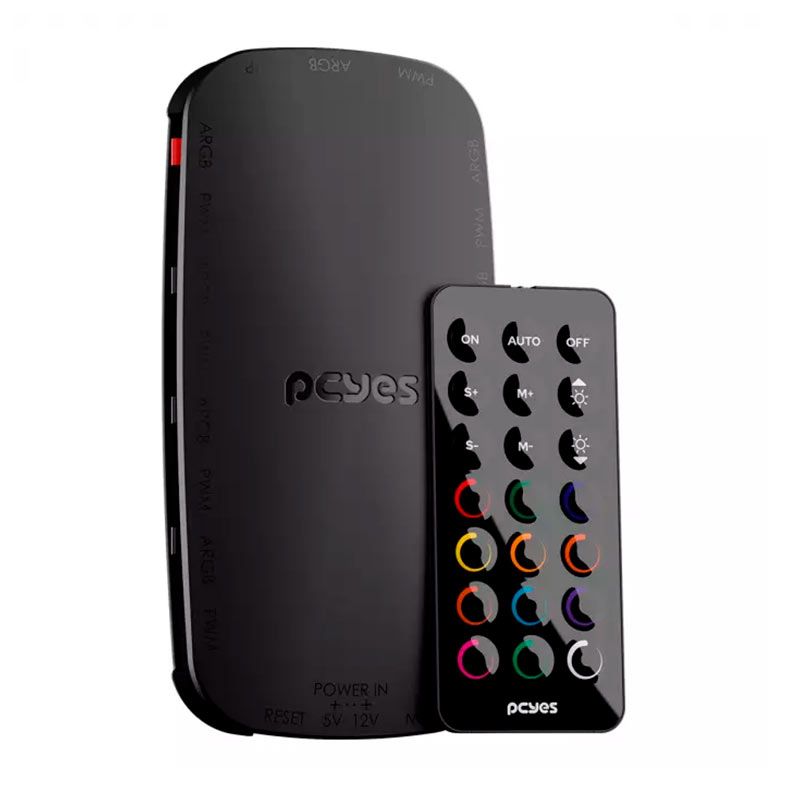 Kit Ventoinhas Pcyes Sangue Frio 3, ARGB, 3X120mm, Preto, K3ARGBSF3BR