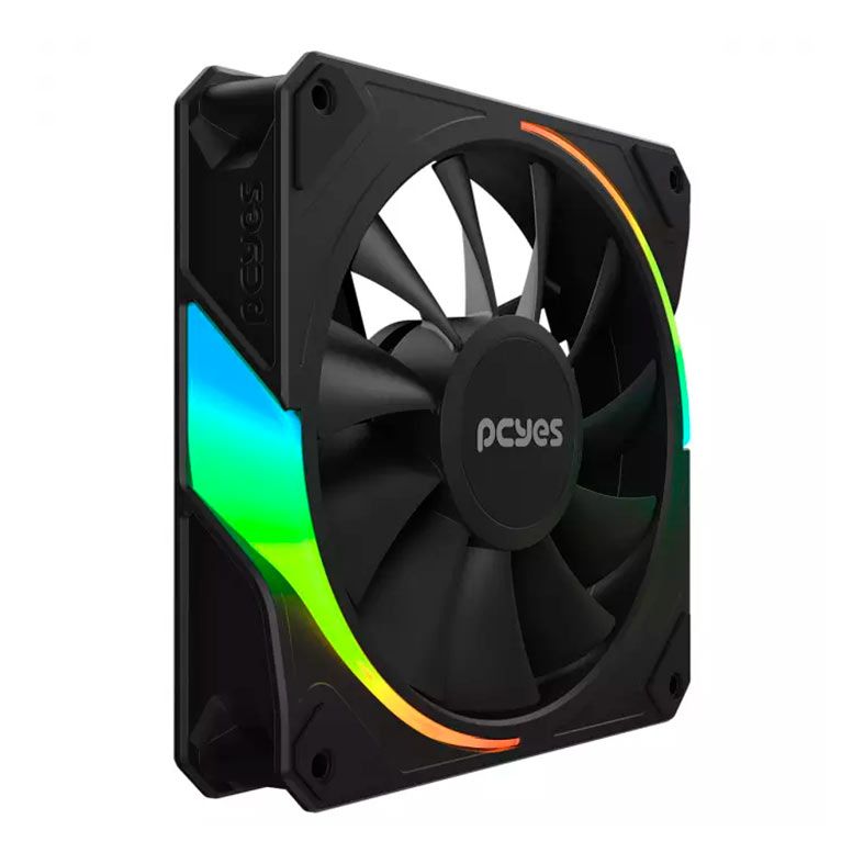 Kit Ventoinhas Pcyes Sangue Frio 3, ARGB, 3X120mm, Preto, K3ARGBSF3BR