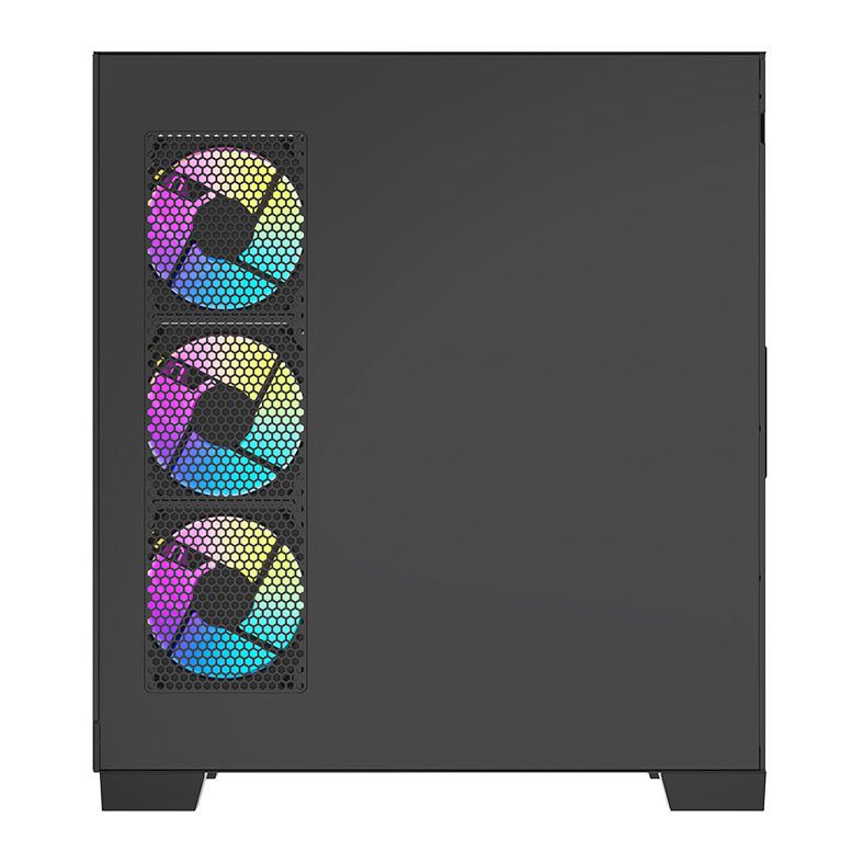 Gabinete Gamer Aigo Darkflash K430, ARGB, Mid-Tower, Lateral De Vidro, Com 6 Fans, Preto, K430-PC-CASE-BLACK