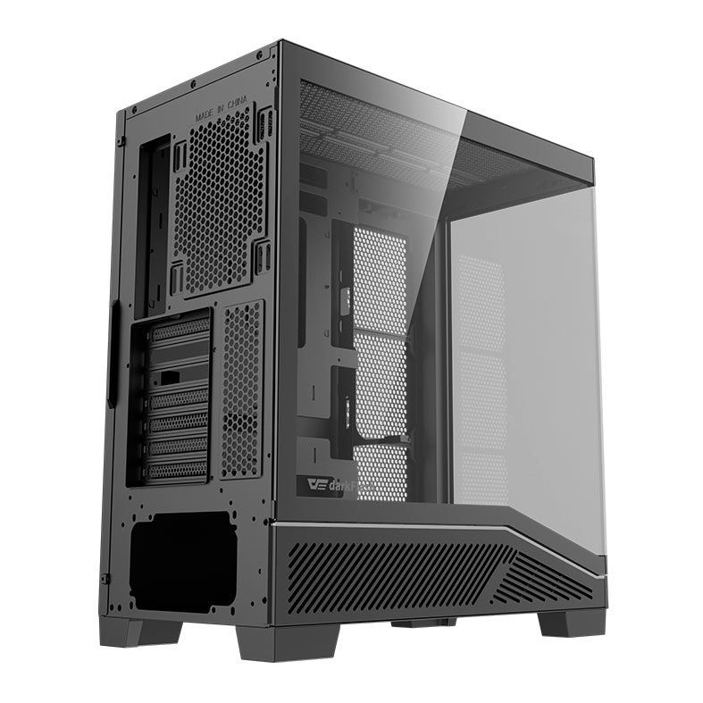 Gabinete Gamer Aigo Darkflash K430, ARGB, Mid-Tower, Lateral De Vidro, Com 6 Fans, Preto, K430-PC-CASE-BLACK