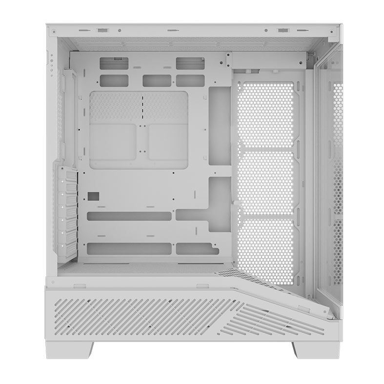 Gabinete Gamer Aigo Darkflash K430, ARGB, Mid-Tower, Lateral De Vidro, Com 6 Fans, Branco, K430-PC-CASE-WHITE