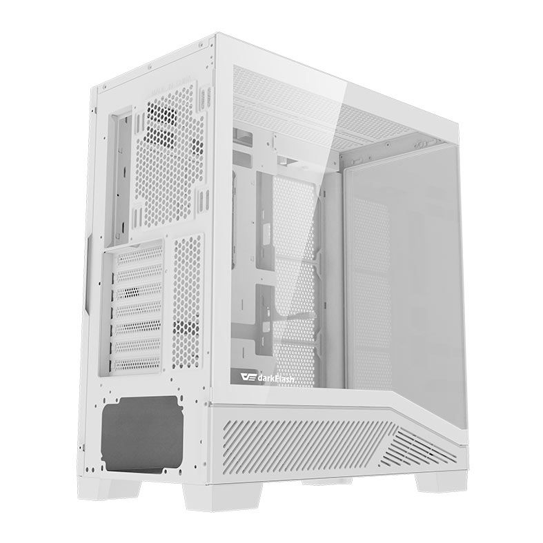 Gabinete Gamer Aigo Darkflash K430, ARGB, Mid-Tower, Lateral De Vidro, Com 6 Fans, Branco, K430-PC-CASE-WHITE
