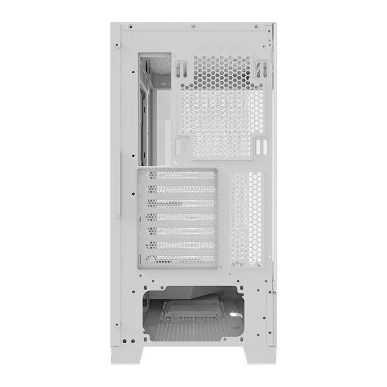 Gabinete Gamer Aigo Darkflash K430, ARGB, Mid-Tower, Lateral De Vidro, Com 6 Fans, Branco, K430-PC-CASE-WHITE