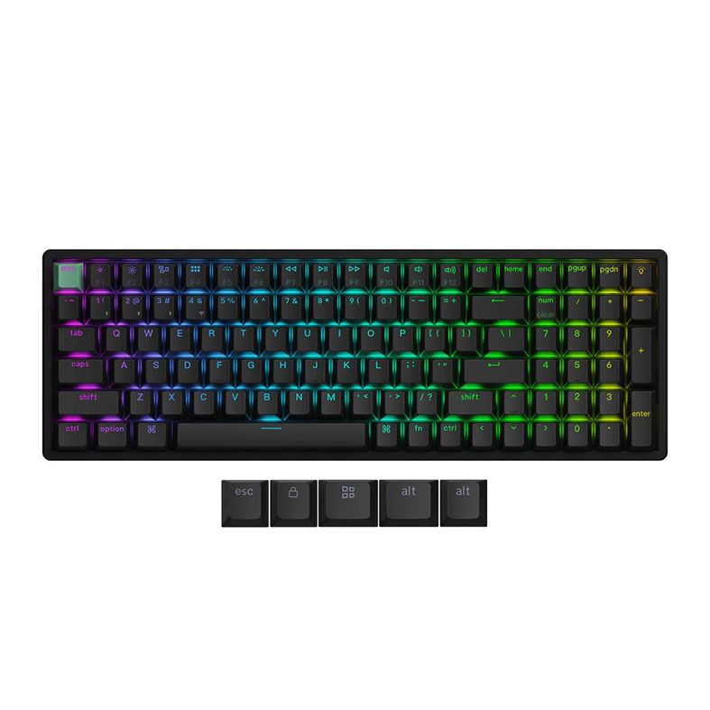 Teclado Magnetico Keychron K4 HE, RGB, Wireless, Switch Nebula, Preto, K4H-J1