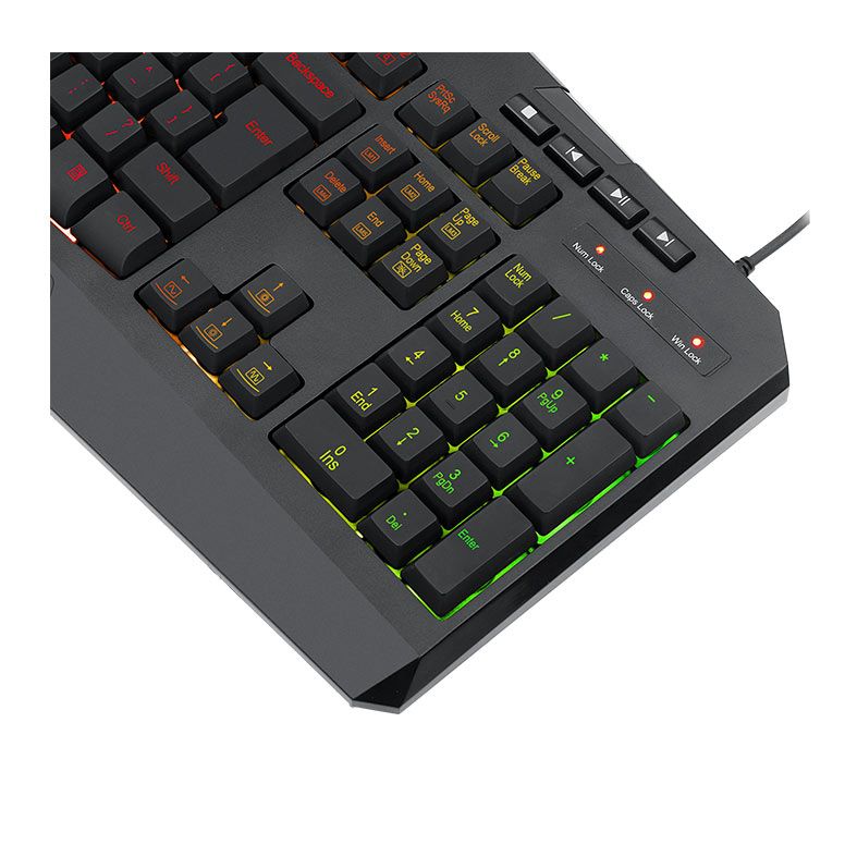 Teclado Gamer Redragon Harpe2 RGB, ABNT2, Preto, K503RGB-V2