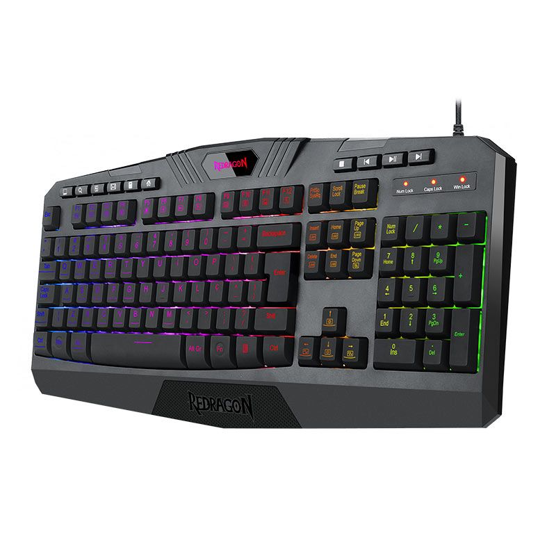 Teclado Gamer Redragon Harpe2 RGB, ABNT2, Preto, K503RGB-V2