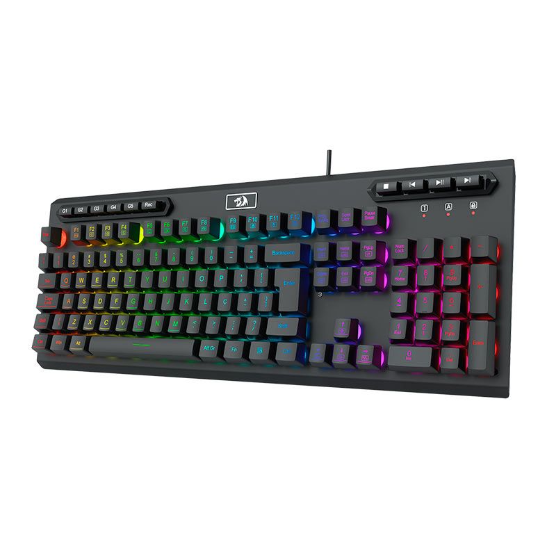 Teclado Gamer Redragon Aditya, RGB, Preto, K513-RGB