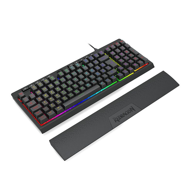Teclado Gamer Redragon Shiva 98, RGB, ABNT2, Preto, K515-RGB-PT
